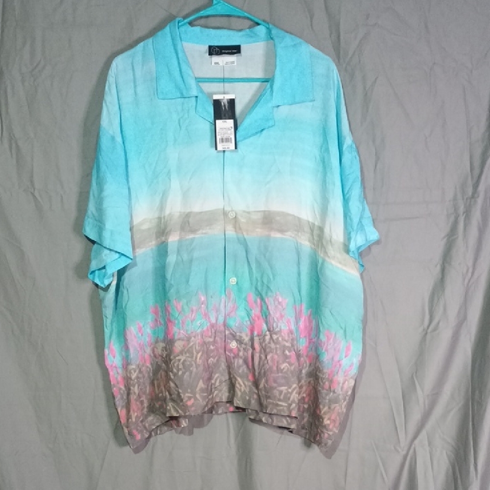 Original Use Men's Gradient Shirt in Blue and Pink